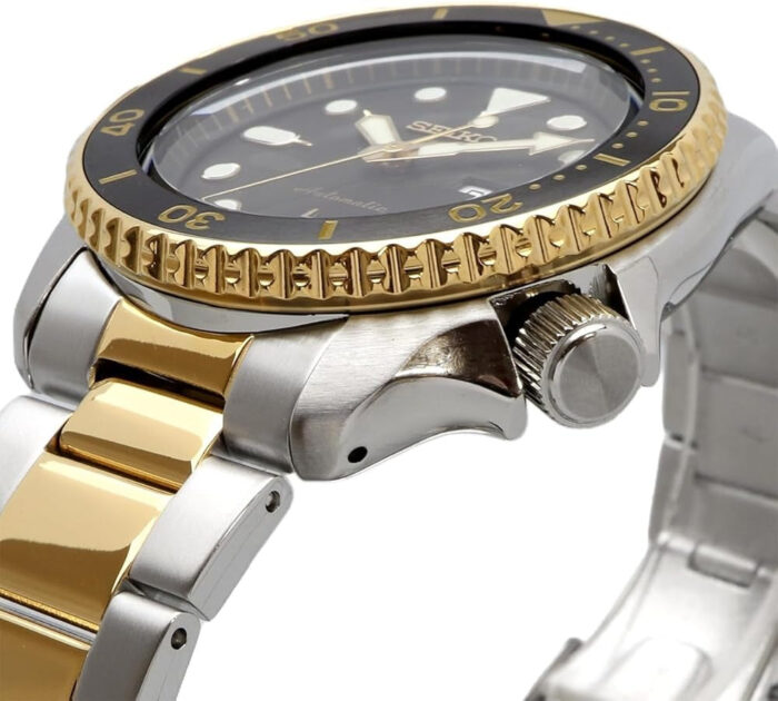 Seiko 5 Sports Automatic Special Creation Black Dial Two Tone Steel Strap Watch For Men - SRPK22 - Image 3